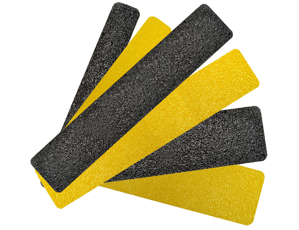 60 Foot Rolls Sure-Foot MASTER STOP 88617 6x60 Anti-Slip Abrasive Safety Tape Hazard Black/Yellow Color